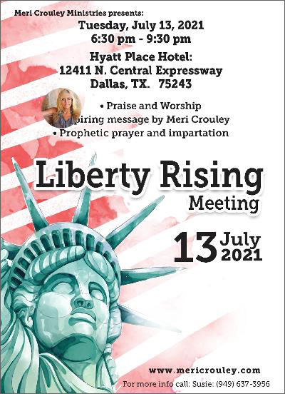 Liberty Rising Event Postcard