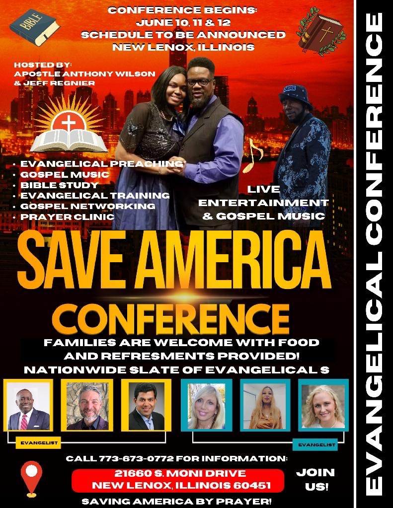 Save America Conference June 10-12 – Chicago