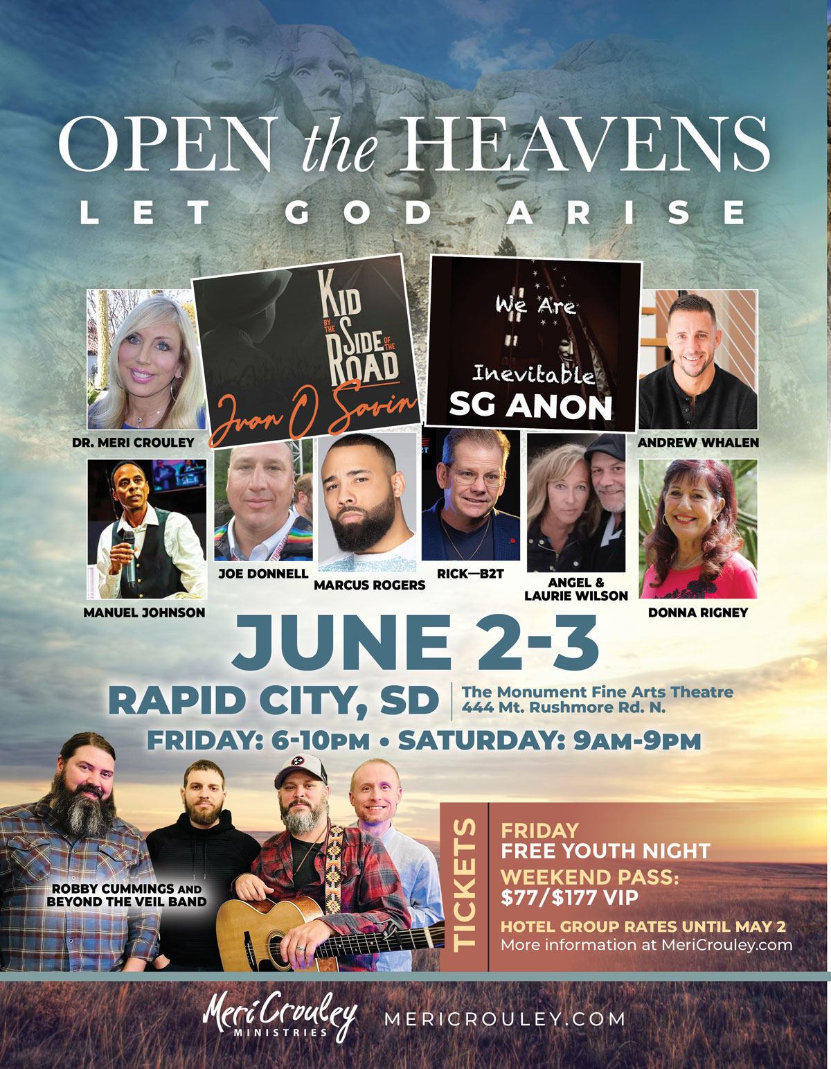 Open the Heavens – Let God Arise June 2-3 Rapid City, SD